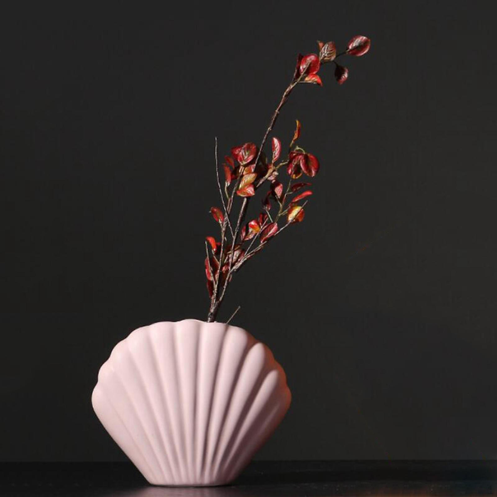 

Shaped Ceramic Vase Creative Simple Design Flower S Pink