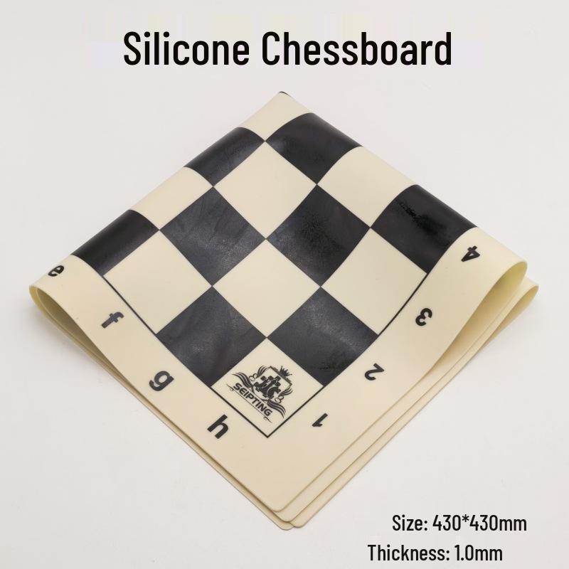 Foldable Portable Leather Chessboard for Kids & Students - Soft & Durable, Available In Small, Medium, Large (64 Squares)