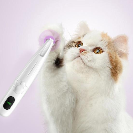 Dog Paw Trimmer with LED Light Low-Noise Pet Paw Trimmer Cordless Electric Pet Grooming Clippers with Battery Indicator for Paws Face Ears Rump