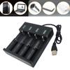 Compactly 1/2/4Bay 18650 Batteries Charger Compatible for 21700,26700,14500,18500,26650 Featuring LED Indicators