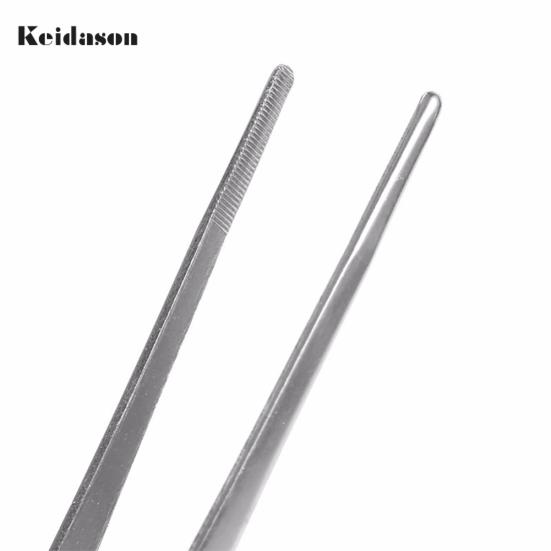 Clean Products 16/20/25/30 cm gezahnte Pinzette aus Edelstahl, lange Lebensmittelzange, Grillwerkzeug