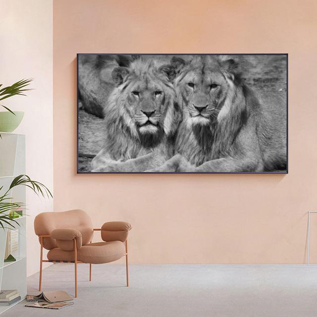 African Black Lion Leopard Animal Posters and Prints Canvas Painting Wall Pictures For Living Room Interior Cuadros Home Decor No Frame