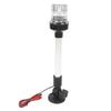 12in LED Fold Down 360 Degree All Round Anchor Navigation Light Stern Pole Lamp with Aluminum Alloy Base for Fishing