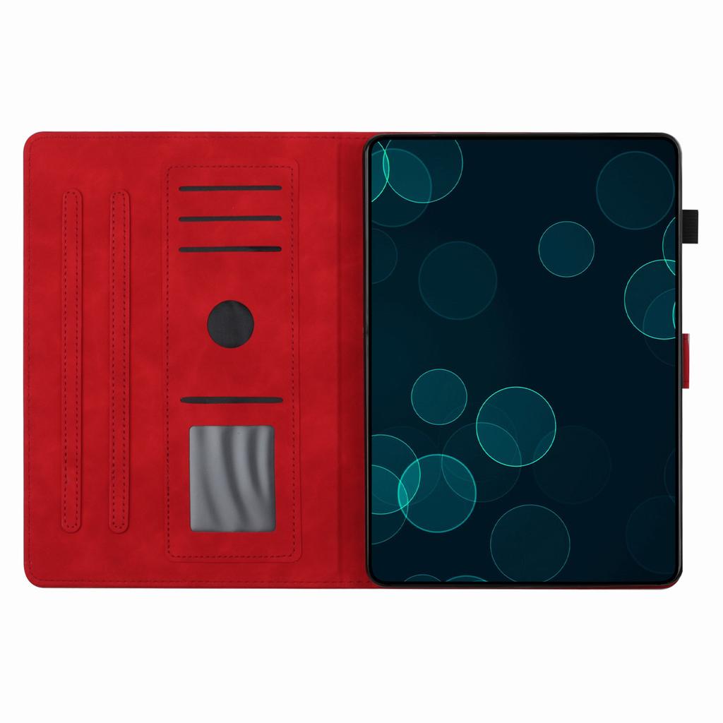 Applicable to iPad Pro 11 tablet leather case, Samsung Tab S9 skin matte embossed card holder anti-drop case