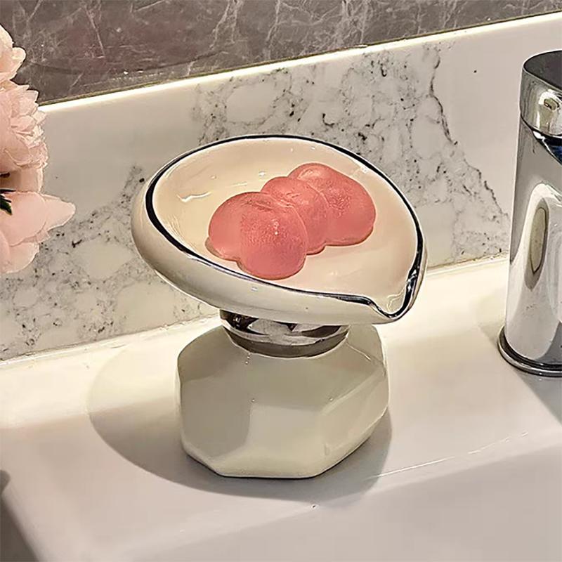 

Керамическая коробка для мыла, высококачественная модная коробка для сливного мыла, бытовая мыльница для ванной комнаты, бытовое мыло для туалета, кронштейн для мыла D