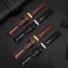 Crocodile Skin Watch Band 16mm 18mm 20mm 22mm 23mm 24mm Men Women Black Brown Genuine Leather Strap Bracelet for Any Watch Brand