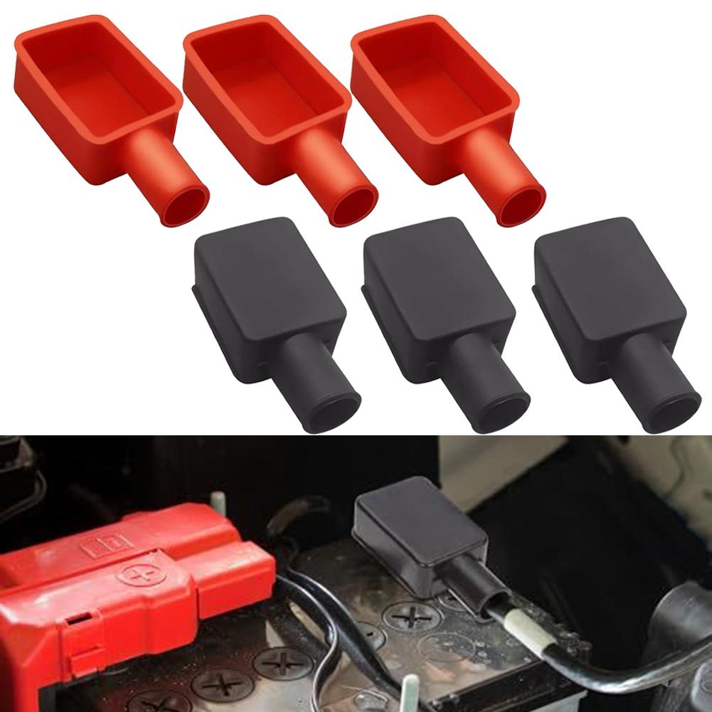 Black Slight Manual Measurement Deviation Battery Post Covers Protective Cover Proper Installation Coded Design