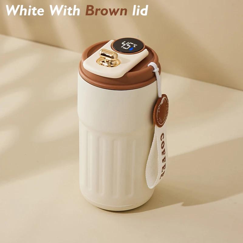 

450ml 316 Stainless Steel Smart Intelligent Temperature Display Portable Travel Vacuum Cup Water Coffee Tumbler Thermos Mug for daily use 450ml