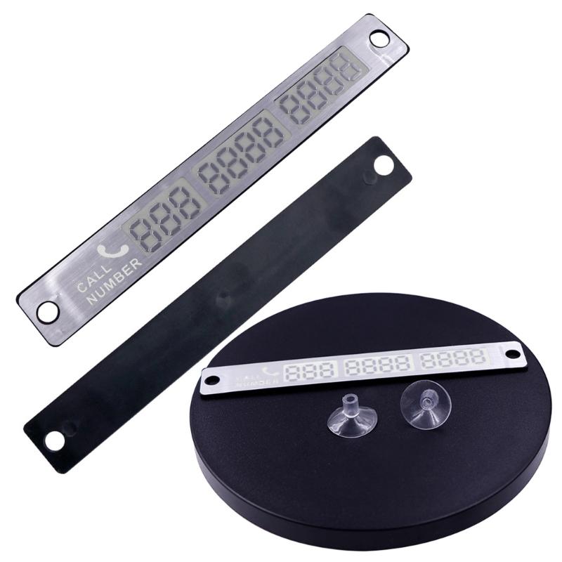 Temporary Car Parking Stickers Card Phone Number License Plate Stop Sign Plate