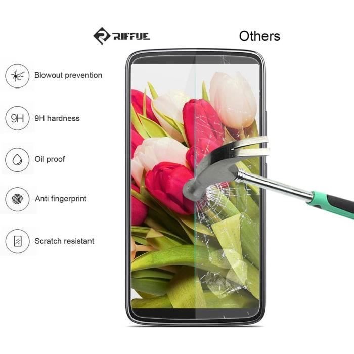 Protection écran - LuffyShop - Samsung A8 2018 - Lot de 2 - Dureté 9H - Anti-rayures - Anti-casse