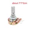 10Pcs Wh148 Single Potentiometer B 1K-500K 15Mm/20Mm Shaft Adjustable Resistor Stable Control Electronic Diy Circuit Parts