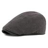 Autumn Winter Velvet Thick Warm Cap Men's Corduroy Beret British Retro Forward Cap Painter Cap