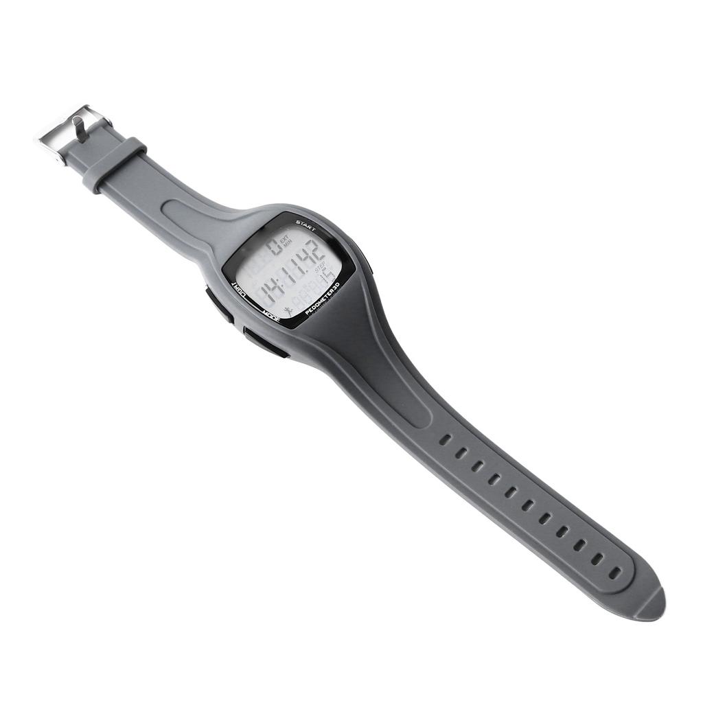 Men Sports Waterproof Watch Multifunctional Stopwatch Calendar Alarm LED Digital Watch for Outdoor Gray