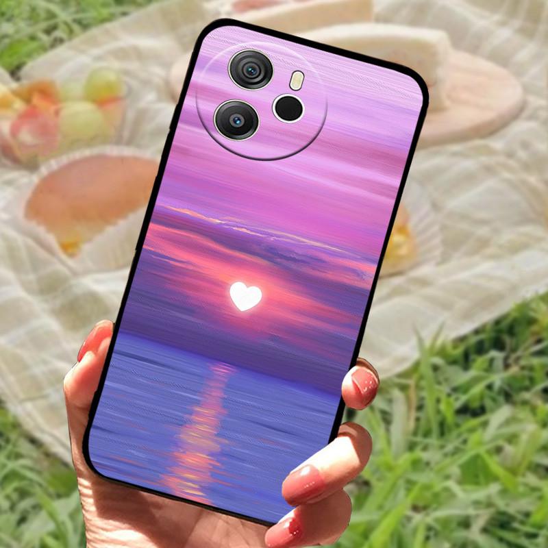 

For Blackview Shark 8 Case Soft Silicone Marble Flower Black Phone Cover for Blackview Shark 8 Funda on for Blackview Shark8 Blackview Shark 8