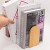 2Pcs Bamboo Bookshelf Anti Slip Detachable Bookends Heavy Duty Clip Book Holding Stopper