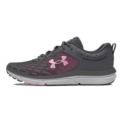 Charged Assert 10 Comfortable Casual Low-Top Running Shoes Women Sneaker Gray Pink 3026179-108