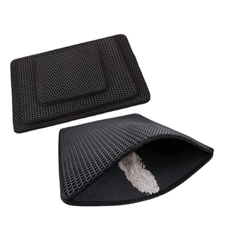 Cat Litter Box Accessory Filter To Prevent Litter from Spilling Double-layer EVA Pet Sand Control Pad Anti-slip Moisture-proof