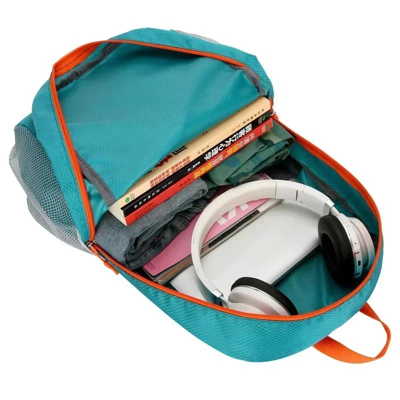 25L Light Folding Waterproof Unisex Hiking Fitness Camping Waterproof Climbing Travel Bag Outdoor Sports Leisure Backpack