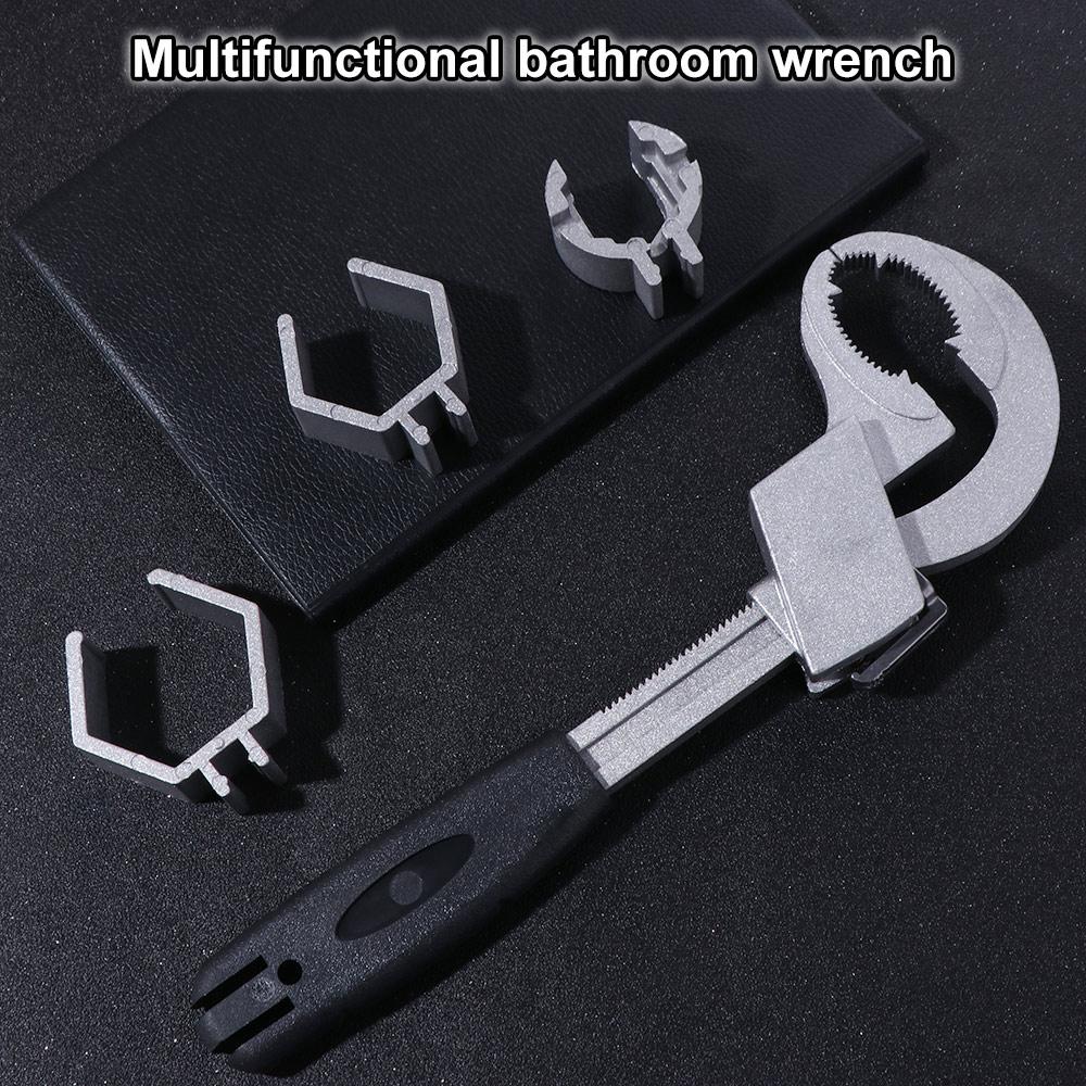 80mm Large Opening Adjustable Faucet Wrench Sink Plumbers Wrench  Plumbing Repair Tools