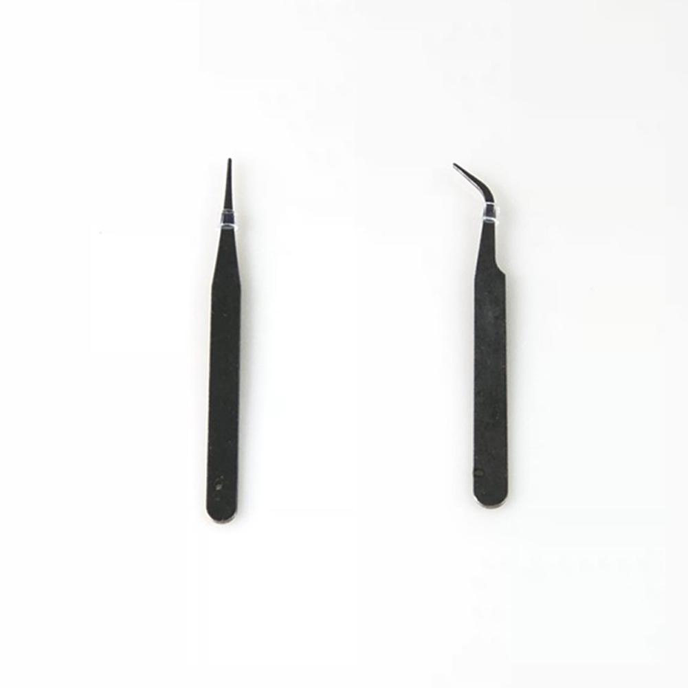 For Picking Up Parts 2pcs Tweezers Anti-magnetic Dismantling