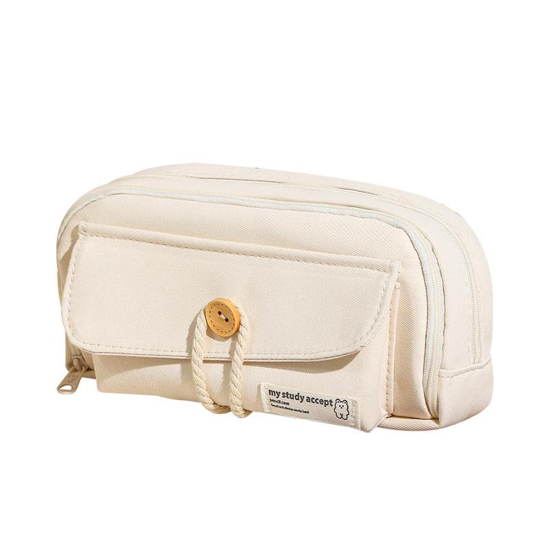 Bala Large Capacity Double-Layer Pencil Case - Durable and Dirt-Resistant for Primary School Students