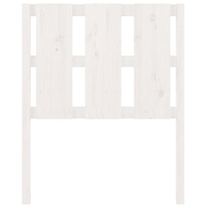 VidaXL Tête de lit Blanc 80,5x4x100 cm Bois massif de pin 817966