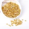 Wholesale Metal Bulk Beads 18K Gold Plated Brass Round Corrugated Spacer Beads For Bracelet Necklace DIY Beading Jewelry Making