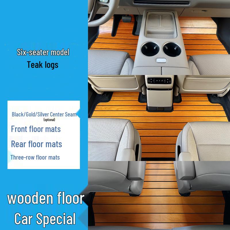 Dedicated Solid Wood Floor Mats for Nio ES8 Lydo L90 - Custom Car Flooring Accessories