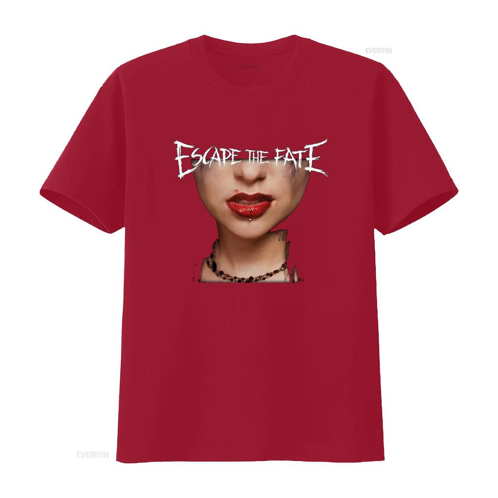 Escape The Fate Band T-Shirt Konzert Für Freund Alle Größen S 4XL Vintage Gewaschen Dehnbar Lässiges Oberteil Für Den Alltag Weich