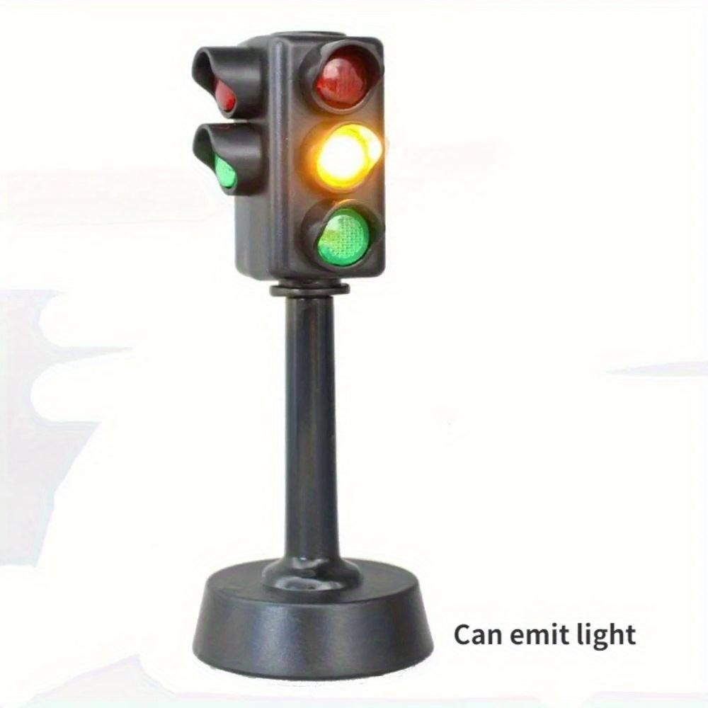 

Safety Dducation Traffic Light Toy Lamp Block Brick City Street View Accessories Mini Traffic Signs Road Light Block