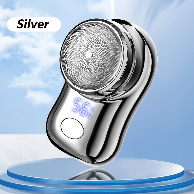 Vylepšený elektrický mini holicí strojek pro muže Cestovní kapesní holicí strojek s digitálním displejem Omyvatelný dobíjecí zastřihovač vousů na obličej Břitva na vousy