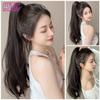 WTB Synthetic Wig Ponytail Female Grab Clip High Ponytail Natural Slightly Curly Long Curly Hair Grab Clip Ponytail Wig
