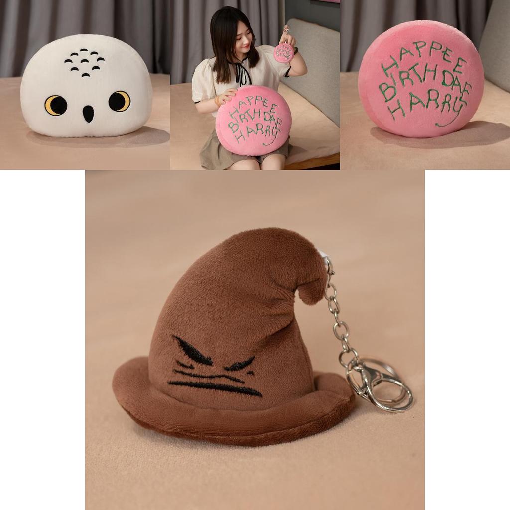 Plush Owl Cake Pillow With Pp Cotton Filling For Kids And Giftgiving