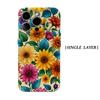 Bright Sunflower Garden Phone Case for IPhone 17AIR 16E 16 15 14 13 12 11 17 Pro Max Plus Double-layer Back Cover