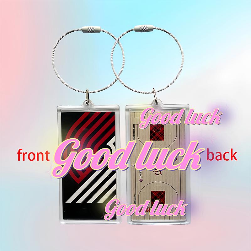 Sports Backpack Handbag Team Keychain Idol Star Basketball Court Keychain