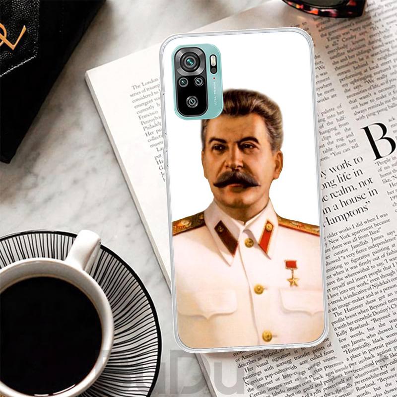 Russian Stalin Ussr Communism Cover For Xiaomi Redmi Note 14 13 12S 12 11 Pro Plus Phone Case 11S 10S 10 11E 11T 14Pro 13Pro Pri