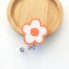 Flower Retractable Badge Holder Name Tag Easy Pull Buckle Kawaii ID Card Holder  Doctor Students