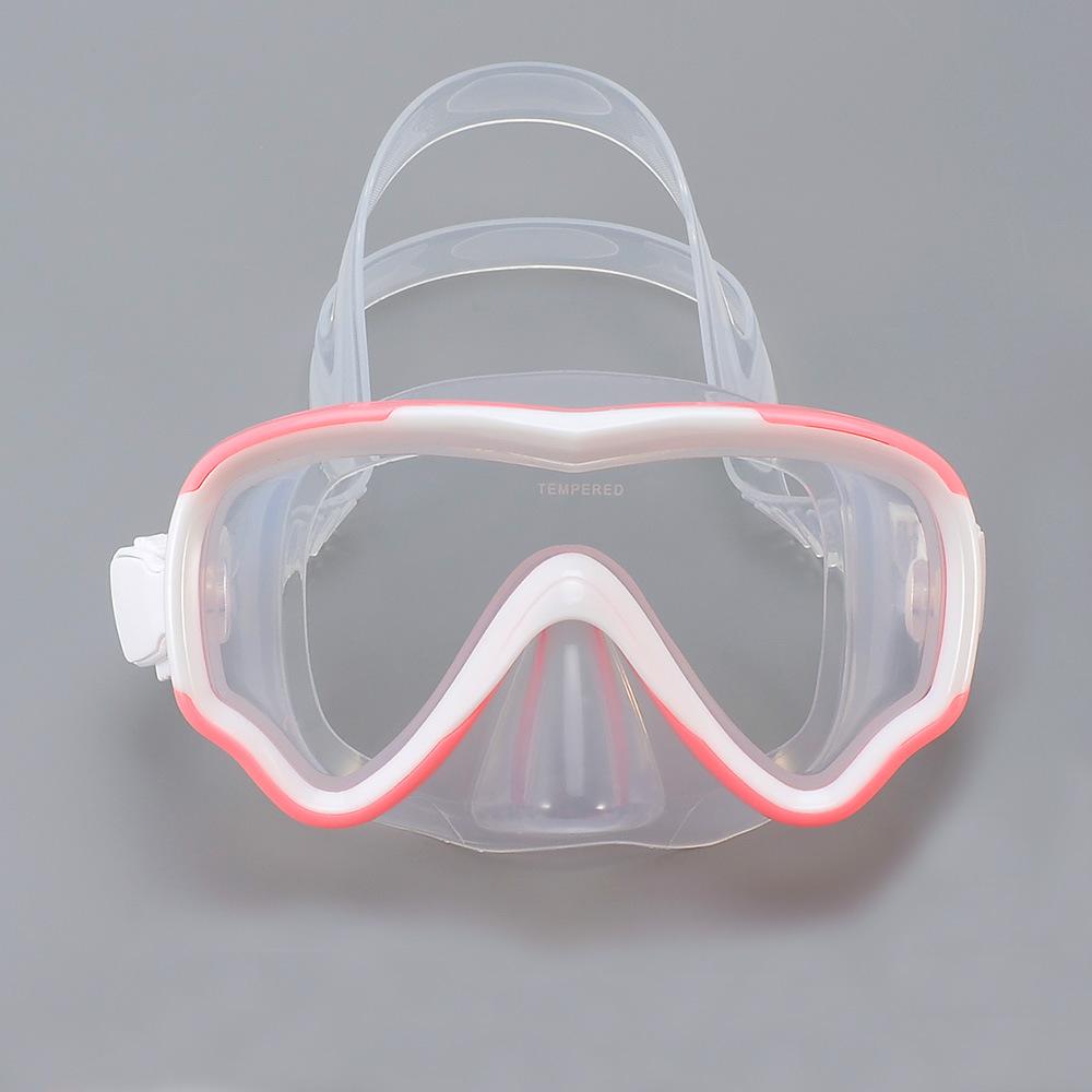 

New large frame children s diving goggles Children s average size прозрачный белый
