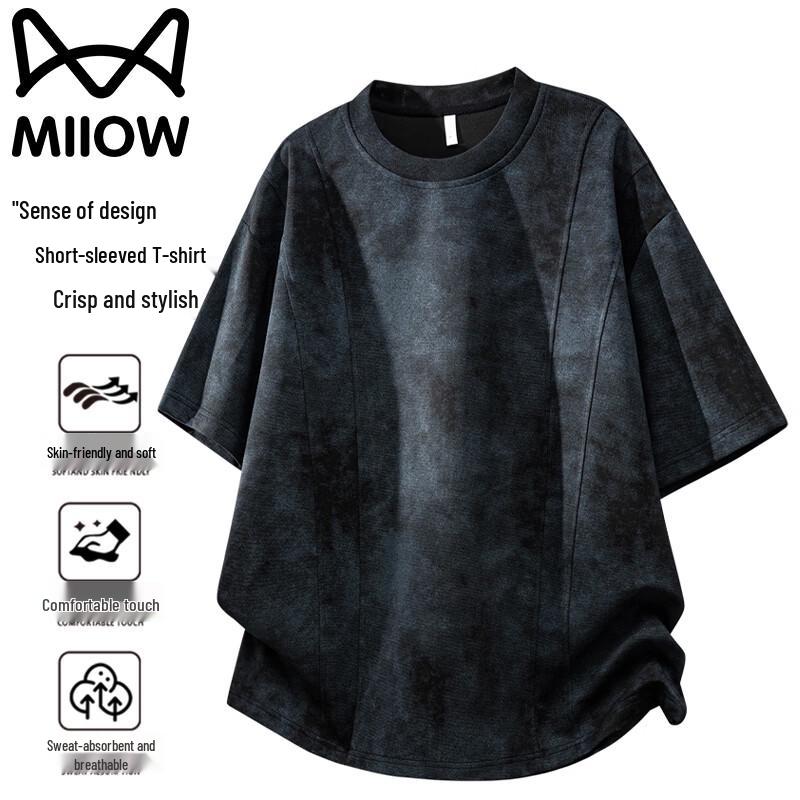 MiiOW Men s Short Sleeve Cool-Touch T-Shirt 2XL