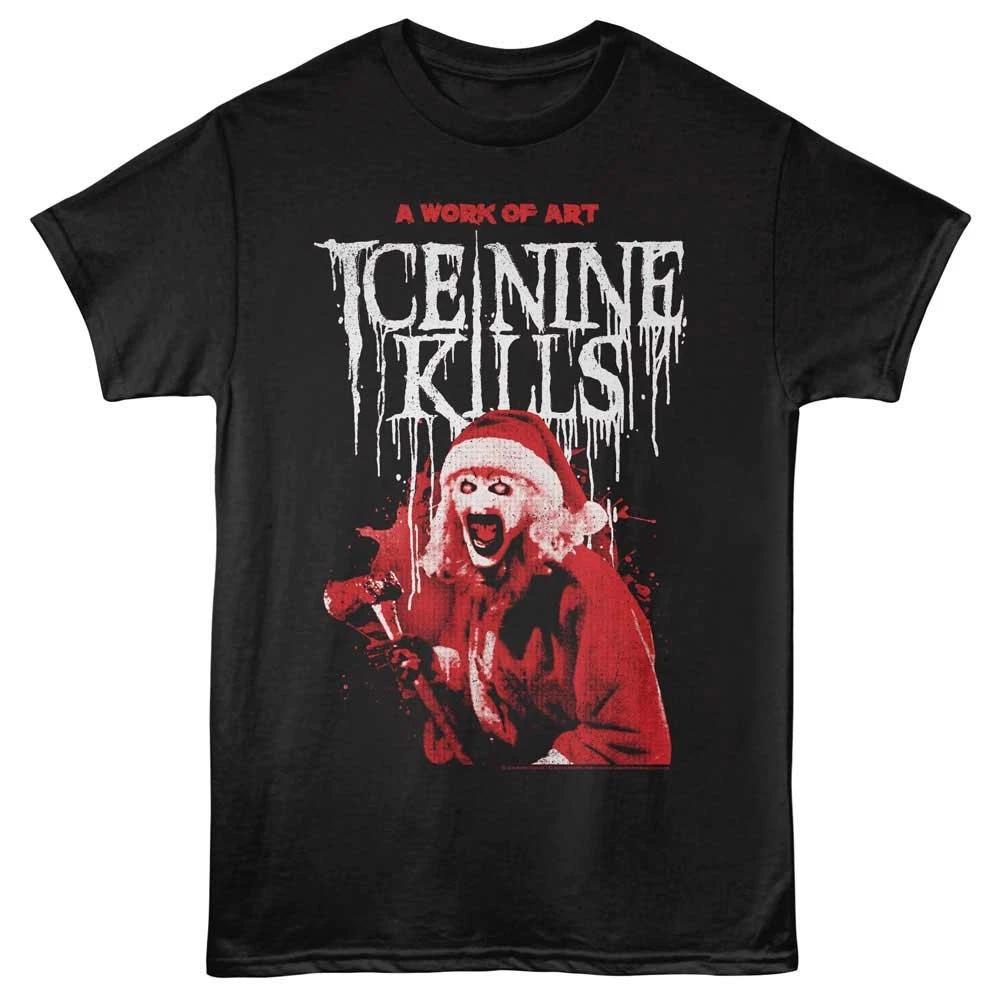 Ice Nine Kills Christmas Terrifier With Bloody Axe A Work Of Art Men s T Shirt 4XL