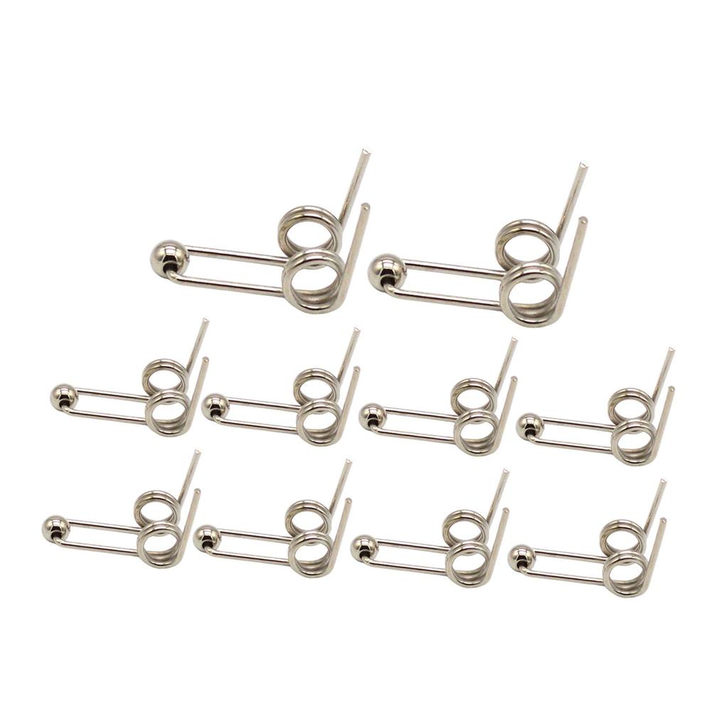 10 Pieces Double Return Torsion Spring Carbon Steel Replacement for Curling Iron