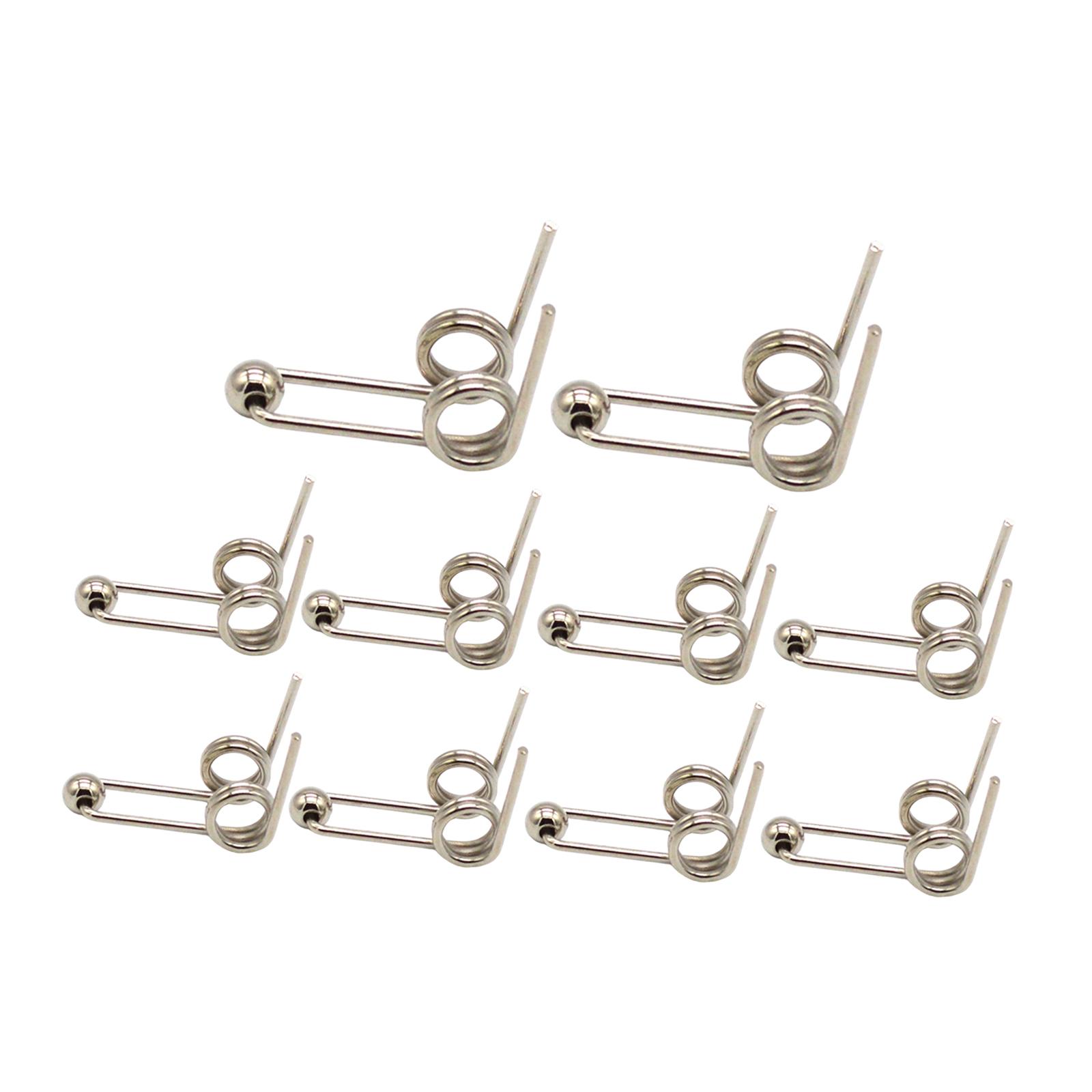

10 Pieces Double Return Torsion Spring Carbon Steel Replacement for Curling Iron 24mm