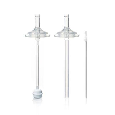 Hi-Vee Double Heart Gromimi U-Piece Compatible 2-Stage Mixed Replacement Straw Set 2P, 1 Set