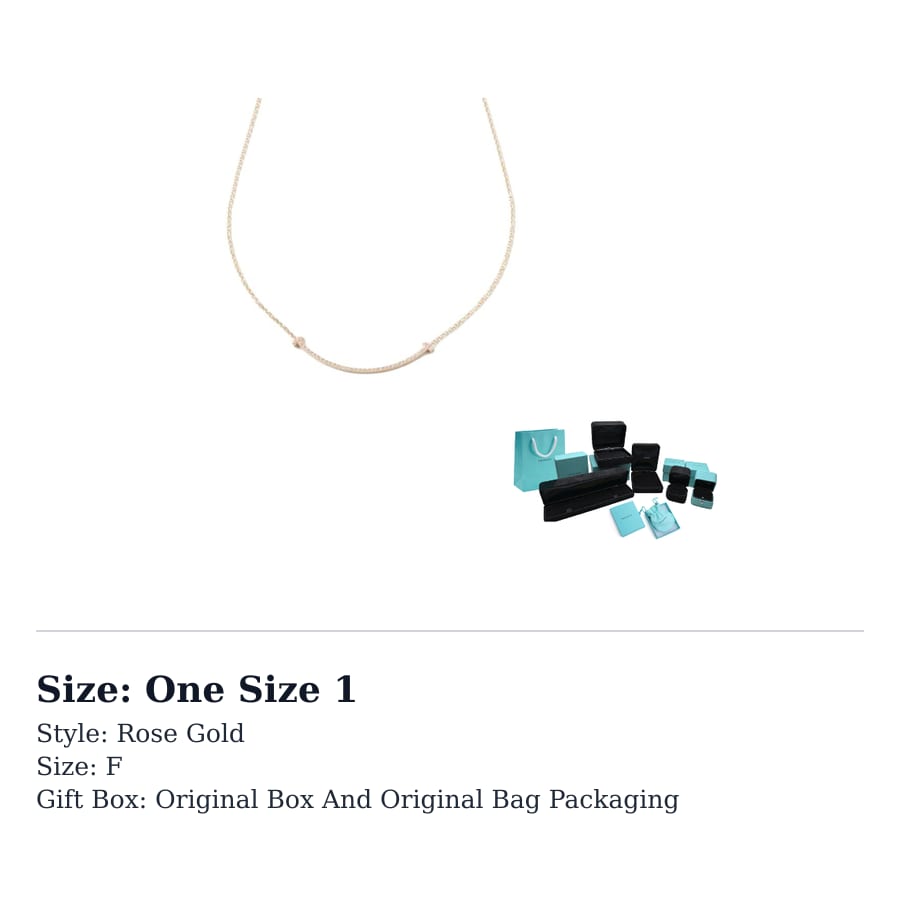 TIFFANY & CO. T Necklaces Unisex 40596860