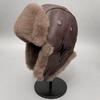 Women'S Retro Pilot Hat - Thick Plush Ear Cushions, Warm Winter Cycling & Snowboarding with Fur-Lined Ears, BrownRed/ - Cold Weather