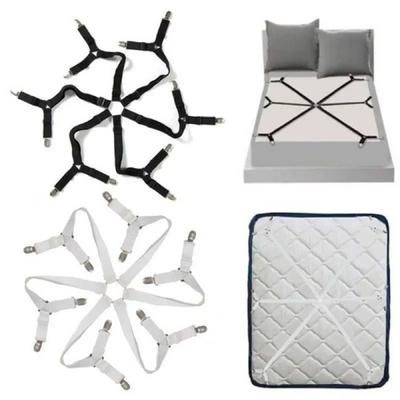 Sheet Holder Adjustable Elastic Band Durable Triangle Design Easy Installation Snug Fit Bed Sheet Clip