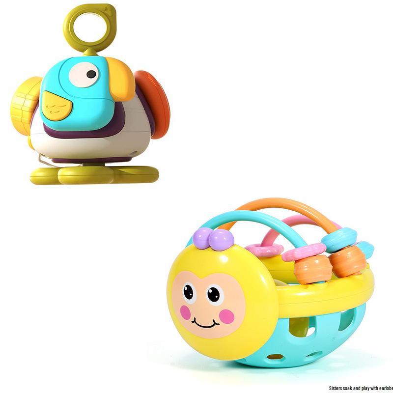 

Мягкий прорезыватель-погремушка в виде пчелки для малышей 0-1 год | Развивающая головоломка и мячик для развития хвата