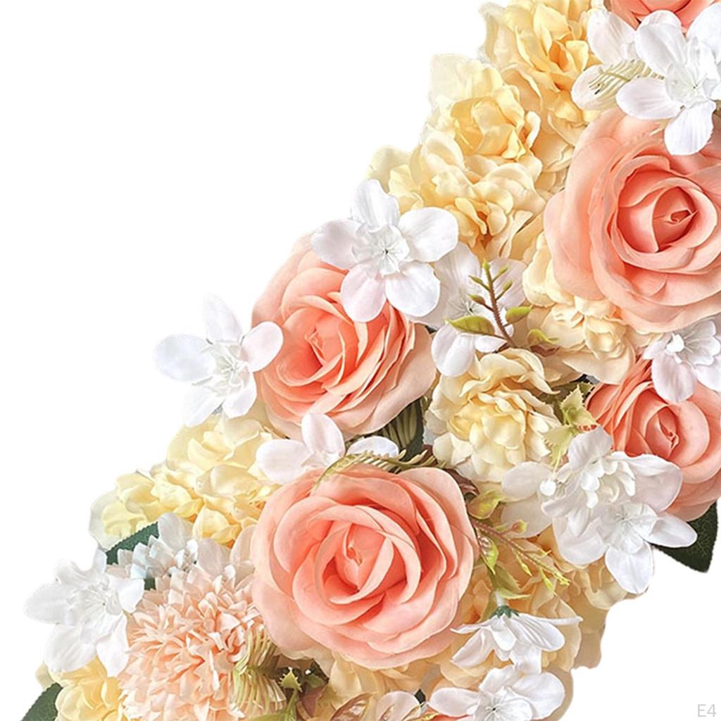 Panels, Wedding Road Cited Flowers Floral Backdrop Artificial for Party Ceremony Decor