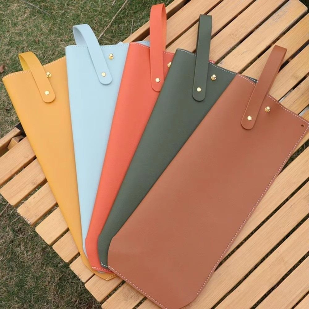 Luxury Reusable Wine Packaging Bag Protective Design with Handle Wine Bottle Bag Faux Leather Beer Gift Bag Christmas Gift