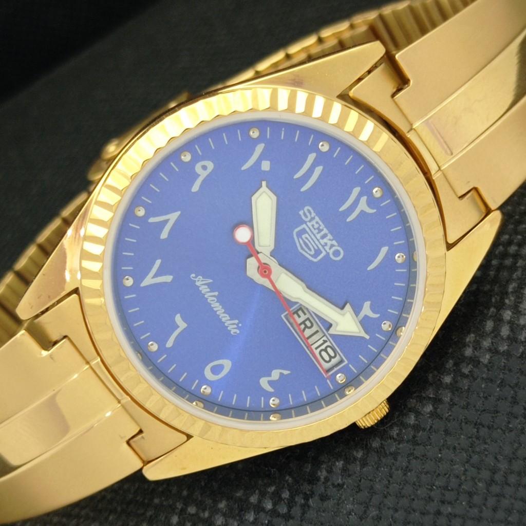 

REFURBISHED VINTAGE SEIKO 5 AUTO 6309A JAPAN MENS ARABIC WATCH 587b-a308562-9 SKU587b-a308562